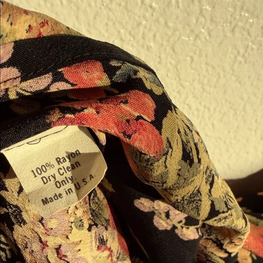 Vintage y2k Nanette Lepore Floral boho cottagecore fairycore tea Maxi Dress - Picture 12 of 14